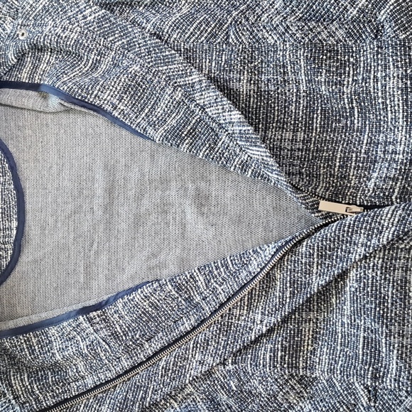 [Liverpool Los Angeles] Blue Boxy Blazer with Mandarin Collar - Picture 10 of 11